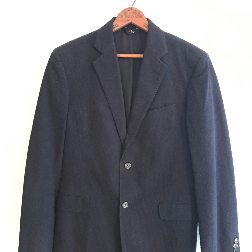 Jack Spade Seersucker Blue Blazer sz38 (NWOT)